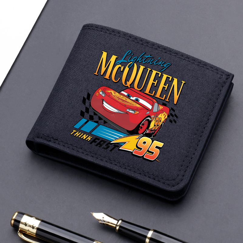 Kids Toys Boys - Lightning McQueen Canvas Wallets Anime Cars