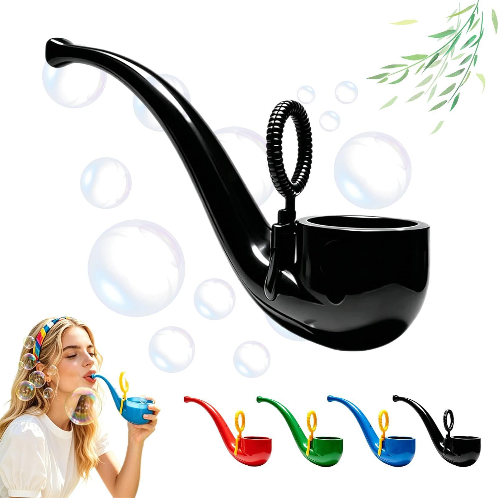 Bubble Machine Outdoor - Bubble Pipe Portable Novelty Soap Bubble