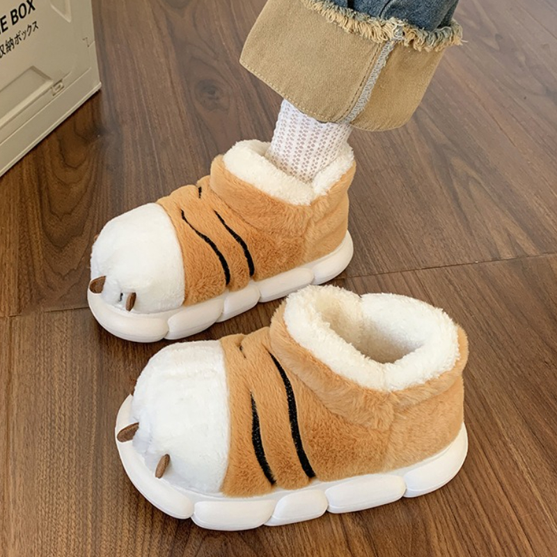 Soft Plush Doll - Cute Cartoon Fluffy Slippers For Women
