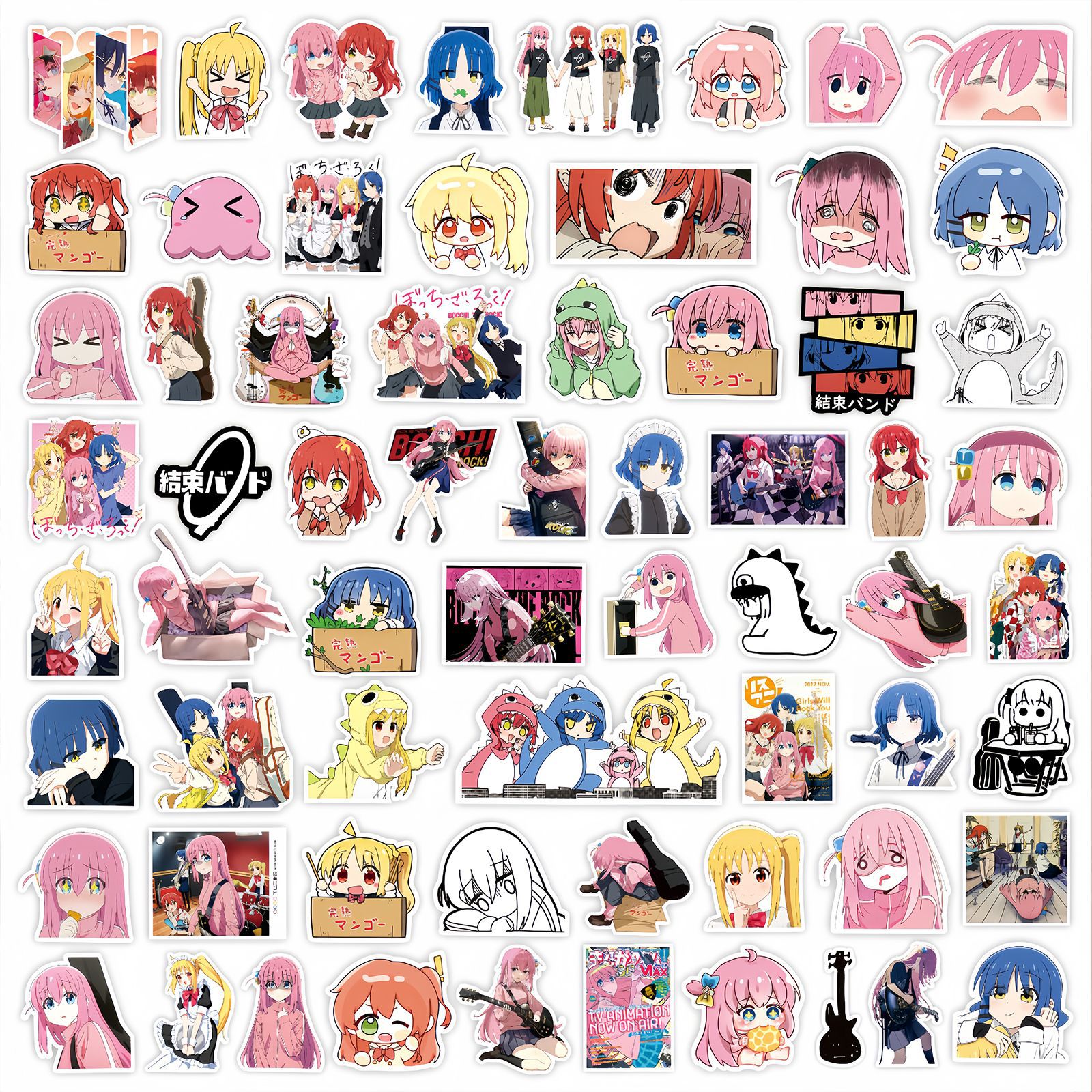 Kids Toys Japan - 50Pcs Anime BOCCHI THE ROCK! Stickers