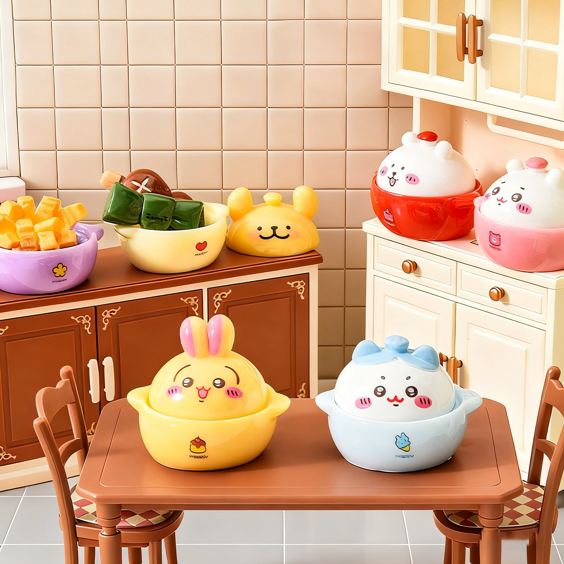 Kids Toys Japan - Colorful Animal Clay Pot Three Dimensional