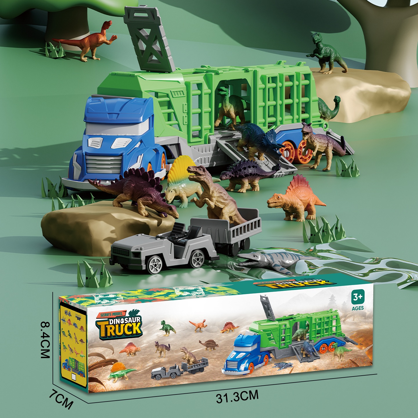 Dinosaur Animal Transport Vehi - đánh giá và giá Kids Toys Dinosaur