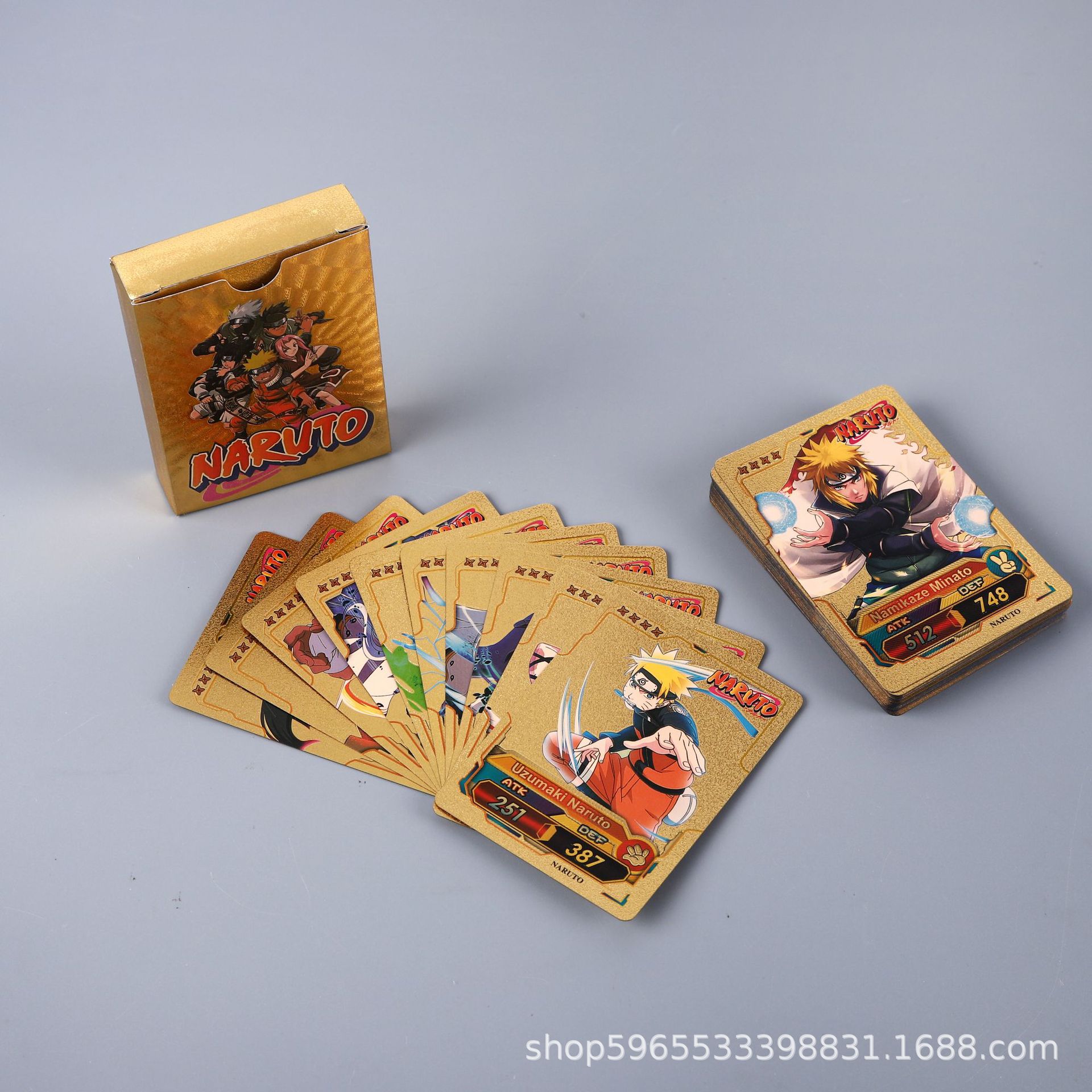 55pcs Naruto Card Gold English - đánh giá và giá Kids Toys Japan
