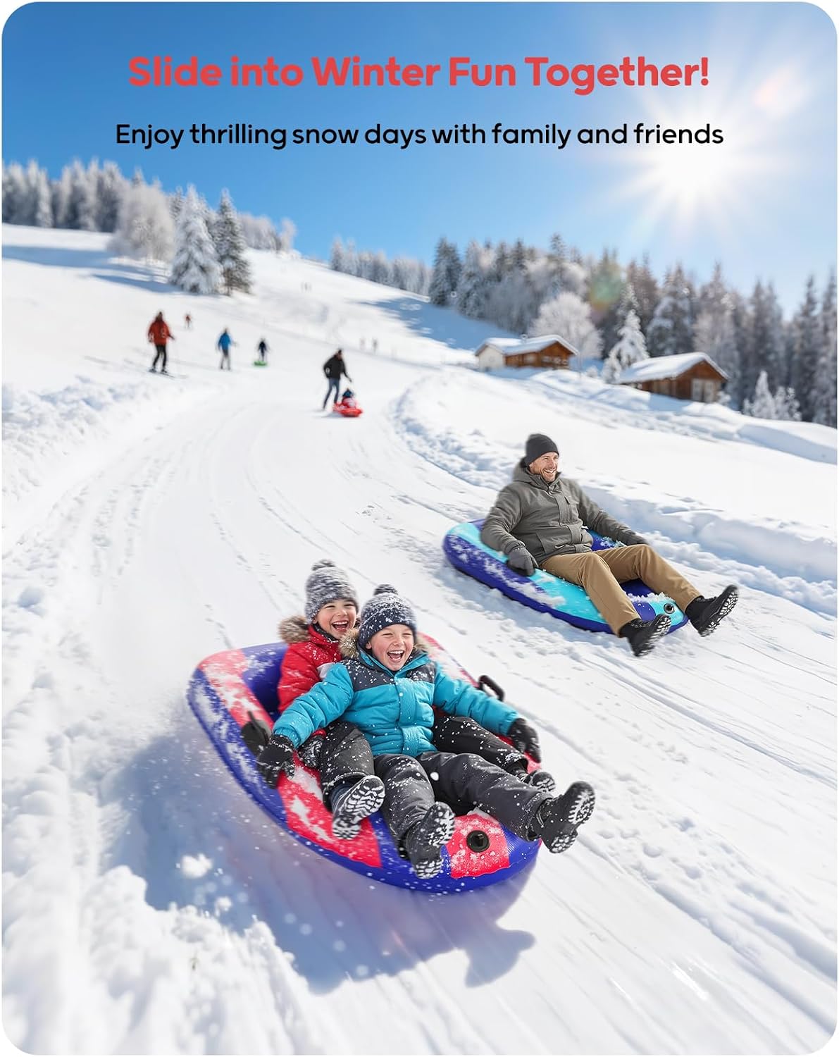 QPAU Inflatable PVC Snow Sled  - đánh giá và giá Kids' Toys