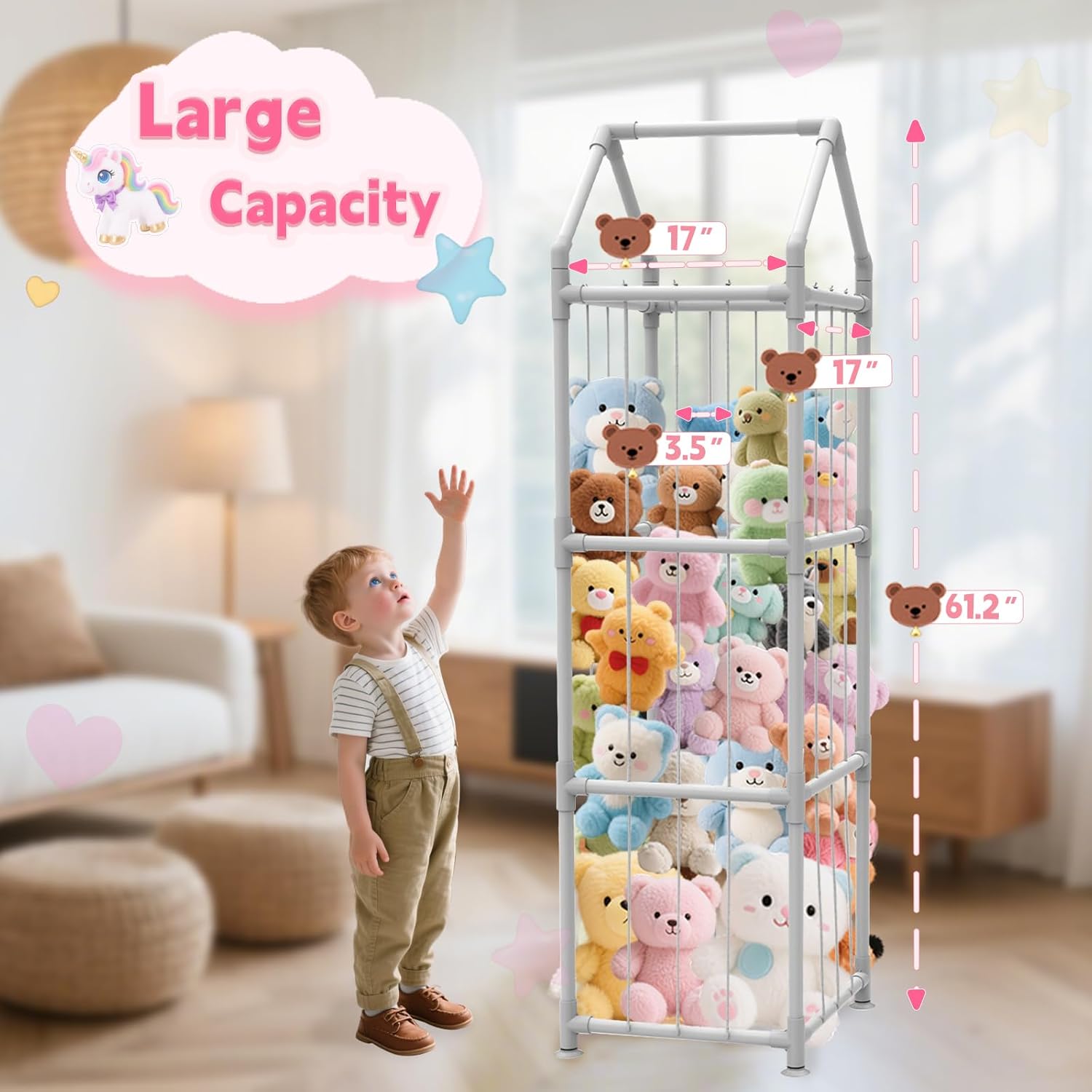 Stuffed Animal Storage with Su - đánh giá và giá Kids' Toys