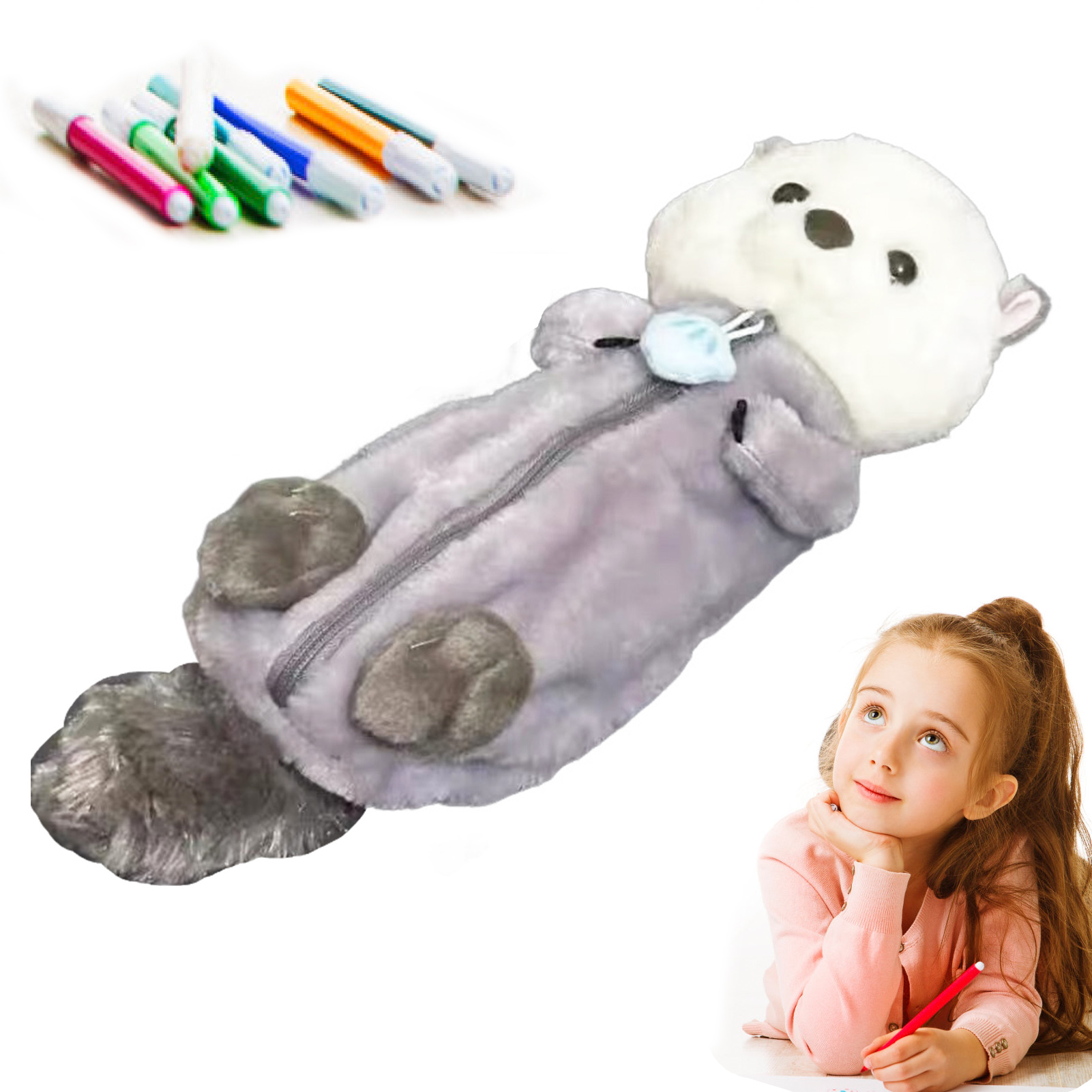 Creative Plush Toy Pencil Case - đánh giá và giá Soft Plush Doll