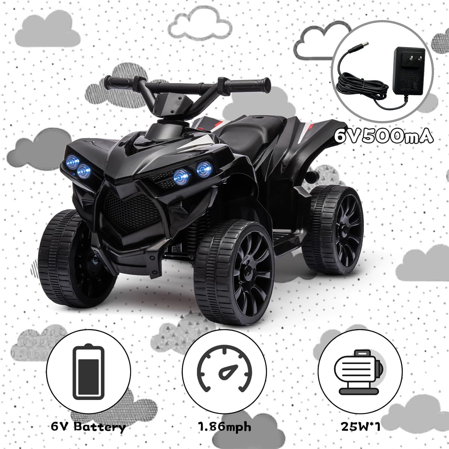 6V Ride on Toy, Kids ATV 4 Whe - đánh giá và giá Kids Toys Quad