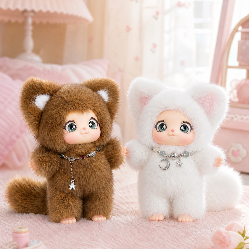 18cm New Cute Family Fox Plush - đánh giá và giá Kids Toys Idea