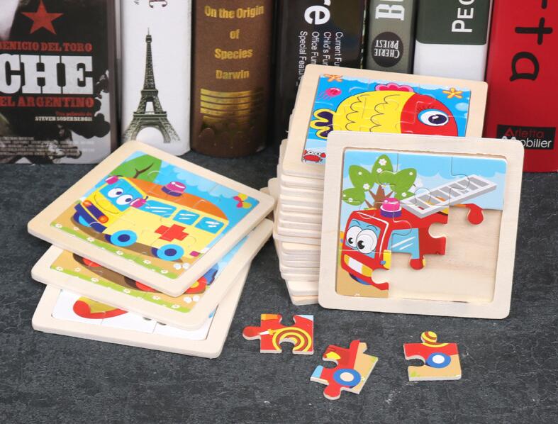 4PCS/lot 3D Wooden Jigsaw Puzz - đánh giá và giá Kids Toys Deals