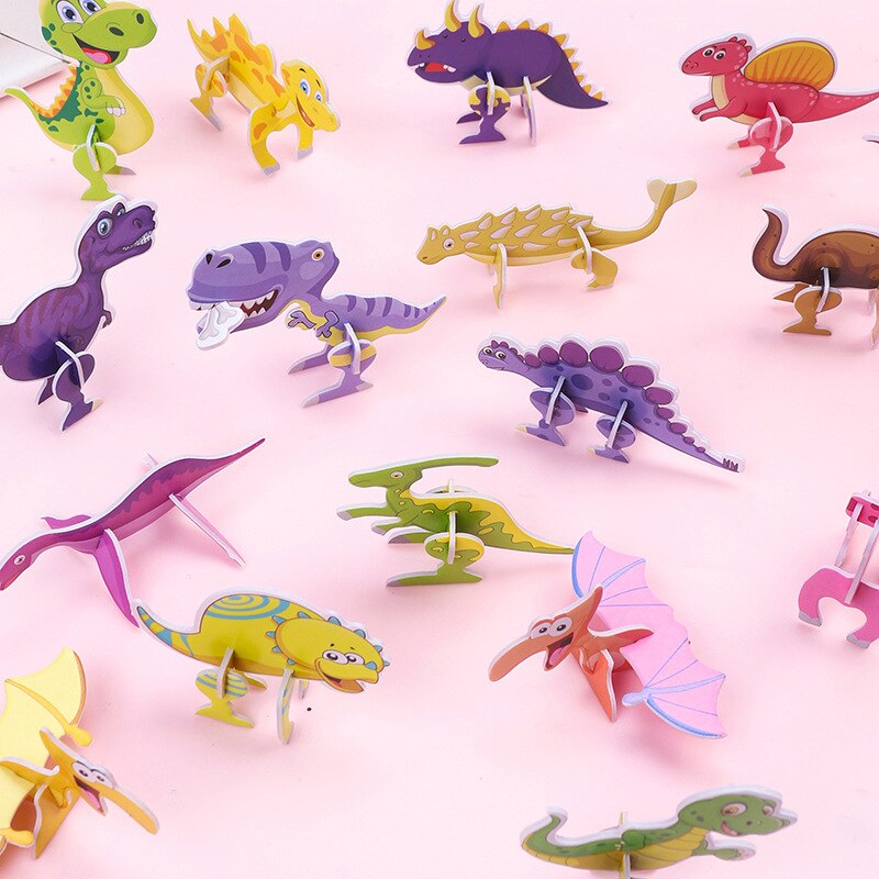 40Pcs Paper Dinosaur 3D Puzzle - đánh giá và giá Kids Toys Dinosaur