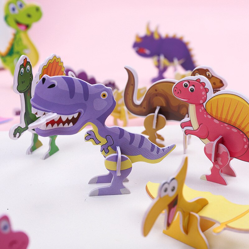 40Pcs Paper Dinosaur 3D Puzzle - đánh giá và giá Kids Toys Dinosaur
