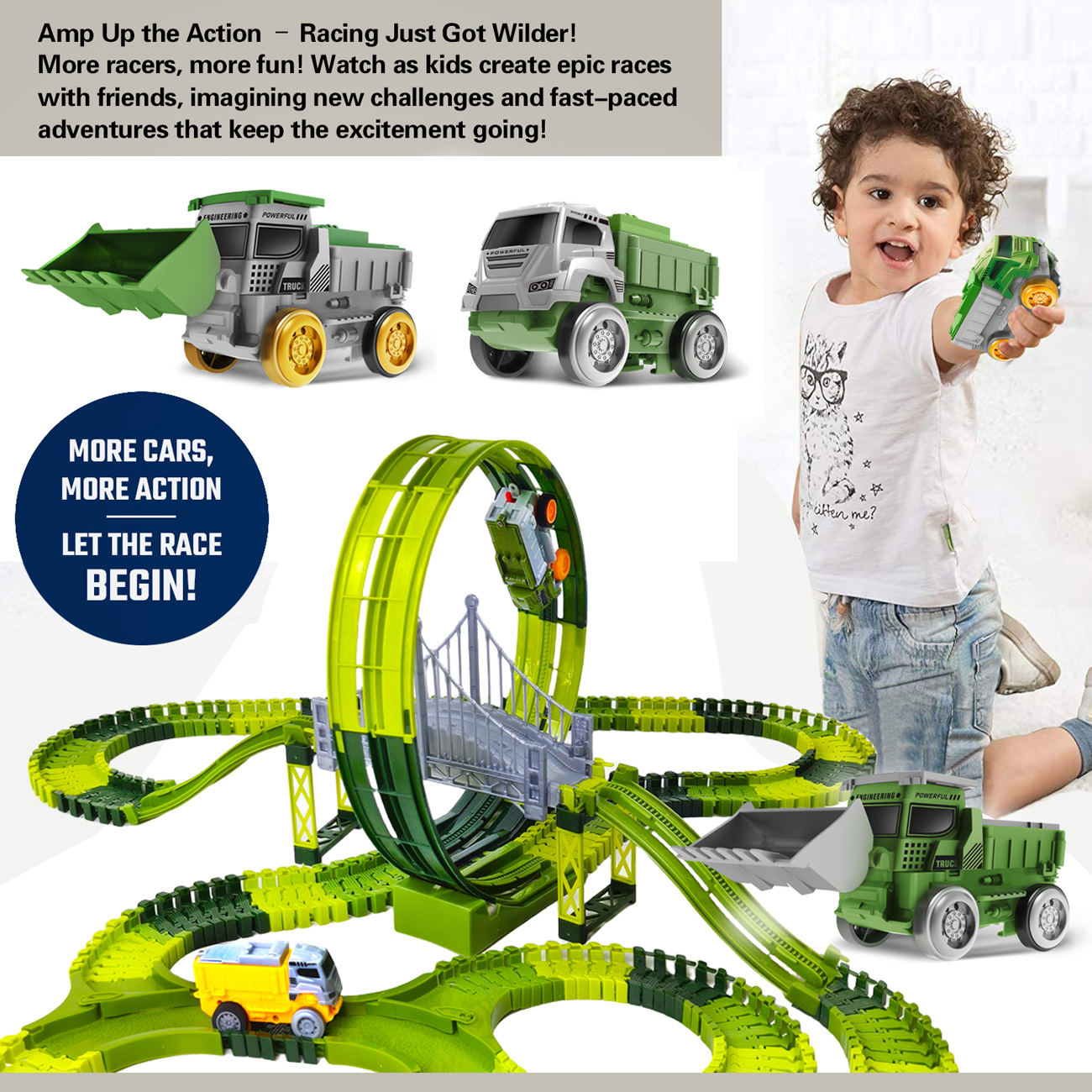 Dinosaur toy race track featur - đánh giá và giá Kids Toys Dinosaur