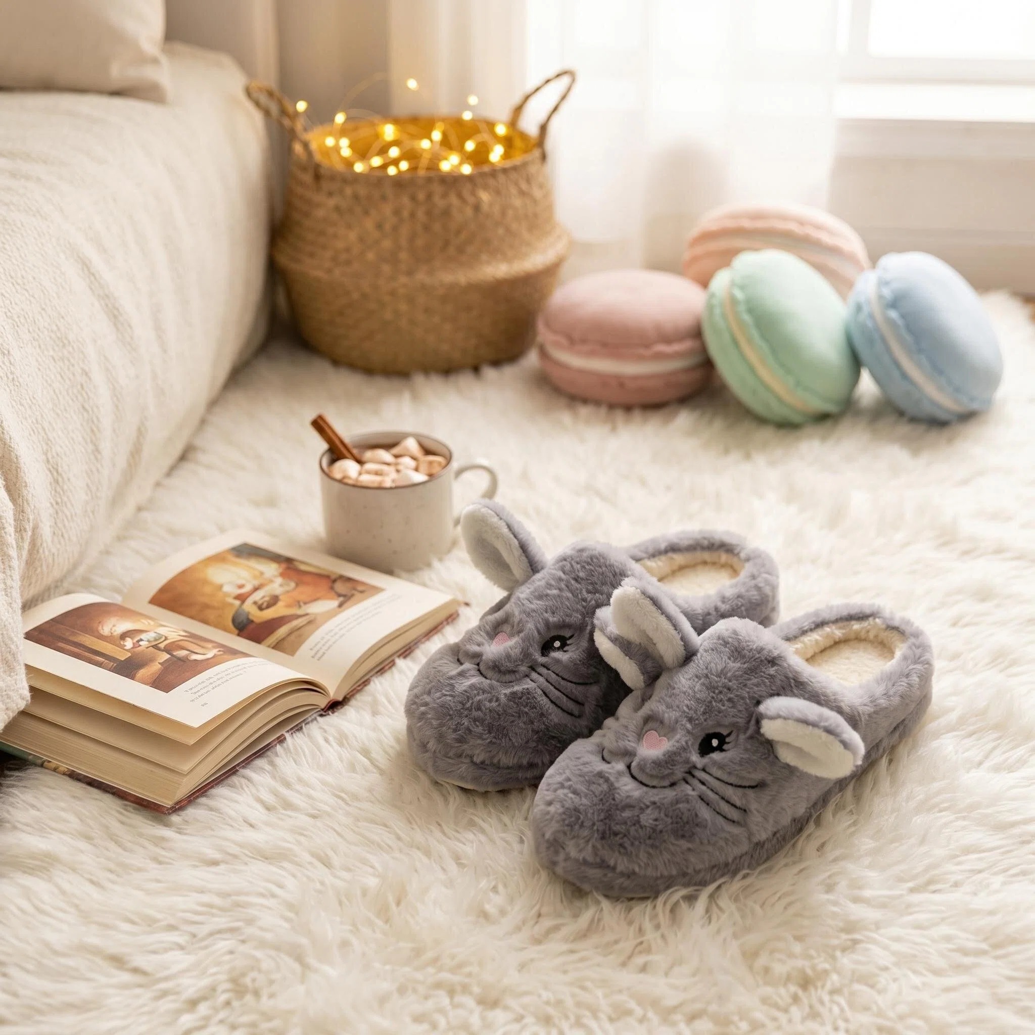 A Pair of Gray Cute Cartoon Ra - đánh giá và giá Soft Plush Doll