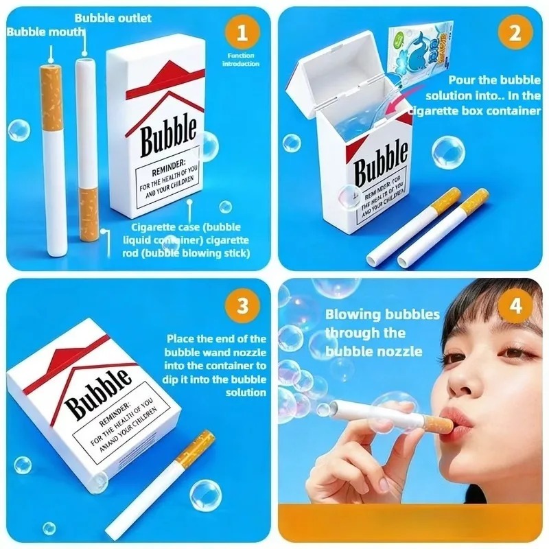 Funny Cigarette Box Toy Photo  - đánh giá và giá Bubble Machine Outdoor
