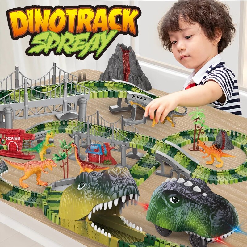 Dinosaur Track Electric Dinosa - đánh giá và giá Kids Toys Dinosaur