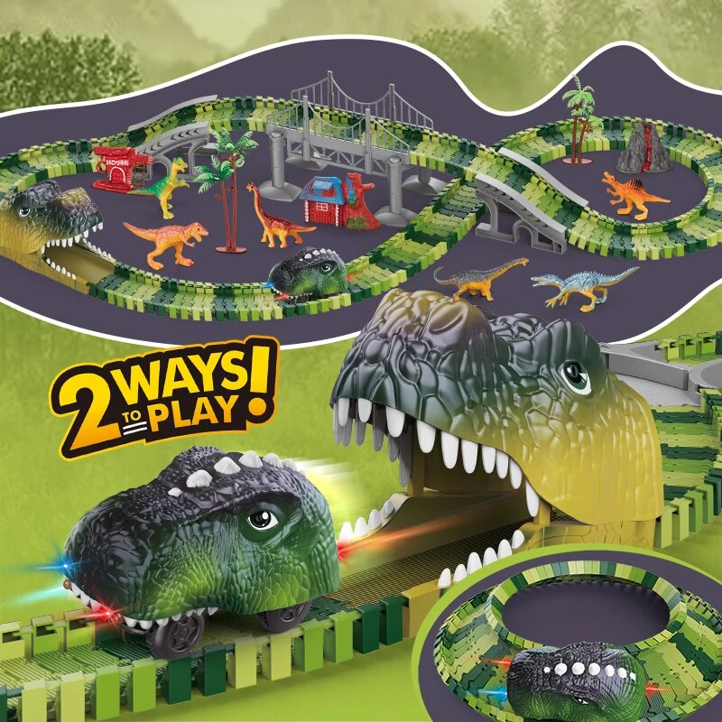 Dinosaur Track Electric Dinosa - đánh giá và giá Kids Toys Dinosaur