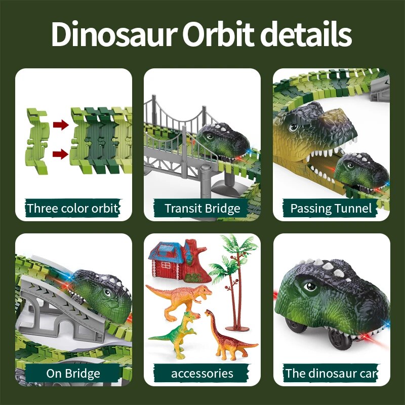 Dinosaur Track Electric Dinosa - đánh giá và giá Kids Toys Dinosaur