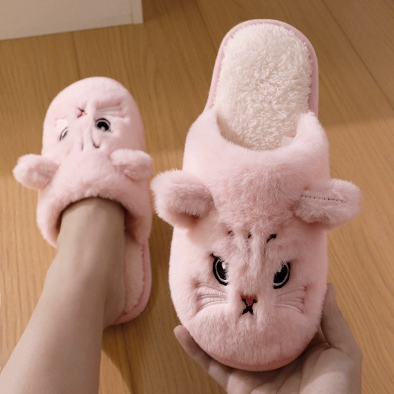 Cartoon Cat Home Slippers for  - đánh giá và giá Soft Plush Doll